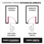 Imagem de Porta Lambril de Alumínio 210 X 100cm com Maçaneta Premium Linha 30 Lado Esquerdo