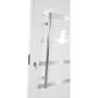 Imagem de Porta Lambril de Alumínio 210 X 90cm com Friso e Visor Linha 30 Lado Direito