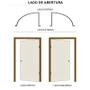 Imagem de Porta Lambril de Alumínio Branco com Visor Hale Esquadrias - Lado Direito - 2.10 (A) X 1.00 (L)