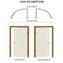 Imagem de Porta Lambril de Alumínio Branco Hale Esquadrias - Lado Esquerdo - 2.10 (A) X 1.00 (L)