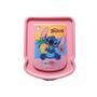 Imagem de Porta Lanche Sanduicheira Stitch Disney Infantil Escolar Rosa ou Azul Porta Frios Porta Frutas Pão Merenda 