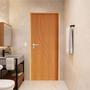 Imagem de Porta Lisa Padrão Imbuia Concept 9 Batente Ecológico 11 Fechadura Stilo Wc 72 X 2,10 D