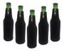 Imagem de Porta Long Neck Térmico Em Neoprene Preto Liso com Zíper 5 Unidades