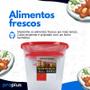 Imagem de Porta Mantimento Conjunto De Potes Vasilha Feijão Arroz Café Açúcar Farinha Freezer Kit Jogo Gourmet