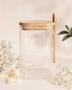 Imagem de Porta mantimento vidro boro com tampa e colher bambu 800ml