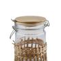 Imagem de Porta mantimento vidro com tampa em bambu e trava 750ml - Full Fit