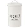 Imagem de Porta Mantimentos P/ Cookies em Aço Branco Manhattan 1,6L Haüskraft