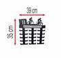 Imagem de Porta medalha bike 35x39 mdf preto 6mm