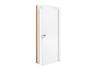 Imagem de Porta Montada de Giro Lisa Madeira Colmeia Fundo Primer Branco Esquerda 215x78x14cm Starndard