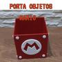Imagem de Porta Objetos Super Mario Bros Vermeho E Branco Geek Gamers