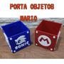 Imagem de Porta Objetos Super Mario Bros Vermeho E Branco Geek Gamers