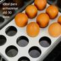 Imagem de Porta organizador de geladeira para 30 ovos caixa multiuso com tampa 4 litros
