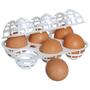 Imagem de Porta ovos com 6 divisorias com tampa de proteção plastica