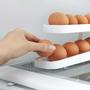 Imagem de Porta Ovos de 2 Andares Dispenser Automático de Ovos para Refrigerador Rolling Egg Holder