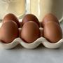 Imagem de Porta Ovos de Cerâmica Cozinha Retrô - Nude