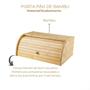 Imagem de Porta Pão Bambu - Armenamento Prático - 100% Renovável