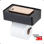 Imagem de Porta Papel Higiênico E Lenço Umedecido Com Suporte Para Celular