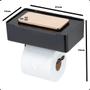 Imagem de Porta Papel Higiênico E Lenço Umedecido Com Suporte Para Celular
