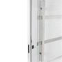 Imagem de Porta Pivotante de Alumínio Branco Com Friso e Puxador CMC Classic - Lado Esquerdo - 2.10 (A) X 0.90 (L)