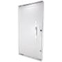 Imagem de Porta Pivotante em Alumínio Puxador Oval Branco 227x115x10 cm Direita Nobre CRV