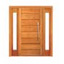 Imagem de Porta Pivotante Horizontal com Visor Lateral Duplo - Madeira Maciça - Angelim