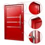 Imagem de Porta Pivotante Lambril Evolution com Puxador Lado Direito Elite 216x120 Vermelho