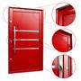 Imagem de Porta Pivotante Lambril Evolution com Puxador Lado Esquerdo Elite 216x100 Vermelho