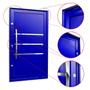 Imagem de Porta Pivotante Lambril Evolution com Puxador Lado Esquerdo Elite 240x130 Azul