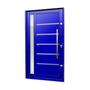 Imagem de Porta Pivotante Lambril Miraggio com Puxador Lado Direito Elite 216x100 Azul