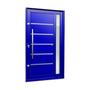 Imagem de Porta Pivotante Lambril Miraggio com Puxador Lado Esquerdo Elite 216x120 Azul