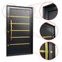 Imagem de Porta Pivotante Lambril Premium com Puxador Lado Esquerdo Elite 240x120 Preto