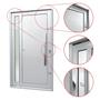 Imagem de Porta Pivotante Lambril Visione com Puxador Lado Direito Elite 216x130 Branco