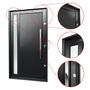 Imagem de Porta Pivotante Lambril Visione com Puxador Lado Direito Elite 240x120 Preto