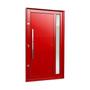 Imagem de Porta Pivotante Lambril Visione com Puxador Lado Esquerdo Elite 216x150 Vermelho