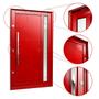 Imagem de Porta Pivotante Lambril Visione com Puxador Lado Esquerdo Elite 216x150 Vermelho