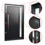 Imagem de Porta Pivotante Lambril Visione com Puxador Lado Esquerdo Elite 216x150cm Preto