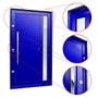 Imagem de Porta Pivotante Lambril Visione com Puxador Lado Esquerdo Elite 240x130 Azul