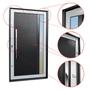 Imagem de Porta Pivotante Lambril Visione com Puxador Lado Esquerdo Elite 240x130 Mix Preto