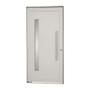 Imagem de Porta Pivotante Puxador Vidro Lambris Alumínio 216 x 100 x 8 cm Esquerda Alumifort Sasazaki