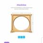 Imagem de Porta Ralo Click 10x10 Suporte Dourado Fosco Inox 304 