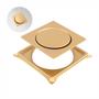 Imagem de Porta Ralo Click 10x10 Suporte Dourado Fosco Inox 304 