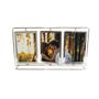 Imagem de Porta retrato 10x15 vertical com suporte metal para 6 fotos - sanxia