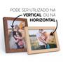 Imagem de Porta Retrato 15x21 C/ Vidro Moderno Decorativo Horizontal e Vertical De Mesa Estante Para Fotos Família