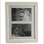 Imagem de Porta Retrato 2 Duas Fotos 10x15 Branco Quadro de Parede Quadro de Mesa Decoracao