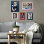 Imagem de Porta Retrato Premium Fosco Vidro 15X21 Branco Mesa Parede
