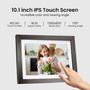 Imagem de Porta-retratos digital BIHIWOIA 10.1" 32GB WiFi Frame App