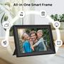 Imagem de Porta-retratos digital Wifi Akimart 32GB com IPS de 10,1"