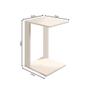 Porta Revistas 2 Mesinhas Moderna Lateral Namur Branco 65cm - Colomi Imagem de Porta Revistas 2 Mesinhas Moderna Lateral Namur Branco 65cm
