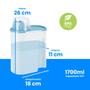 Imagem de Porta Sabao Em Pó Pia Lavar Roupas Com Dosador 1700Ml 1Kg
