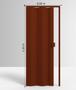 Imagem de Porta Sanfonada Std Mogno Liso 060x210
